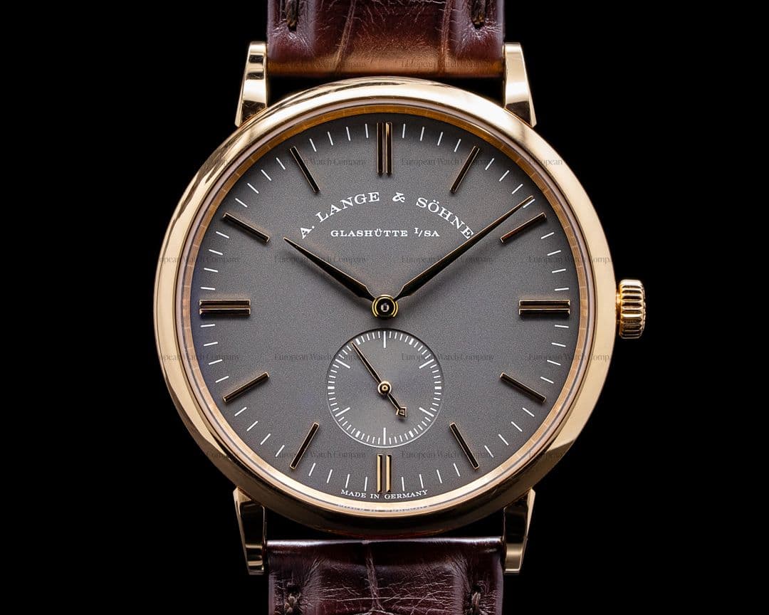 A. Lange and Sohne Saxonia Manual Wind 18K Rose / Grey Dial BOUTIQUE ONLY