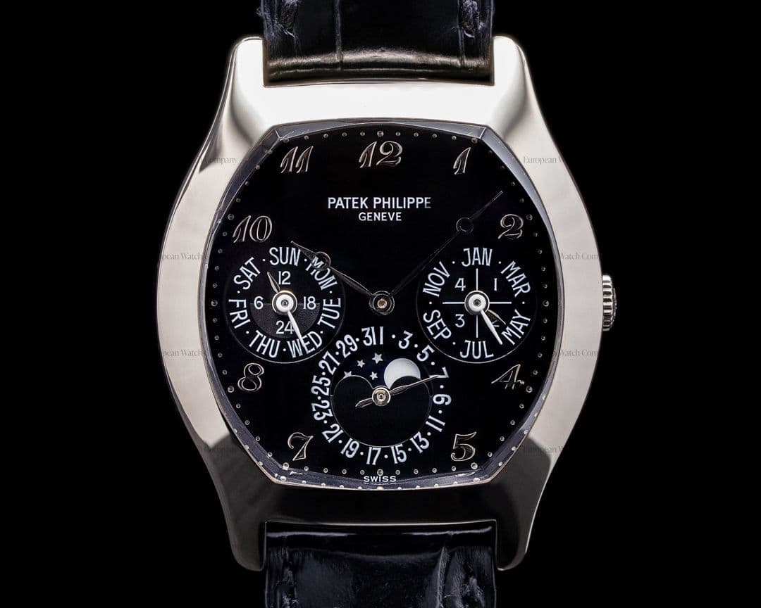 Patek Philippe Perpetual Calendar 5041 Tonneau 18K White Gold RARE