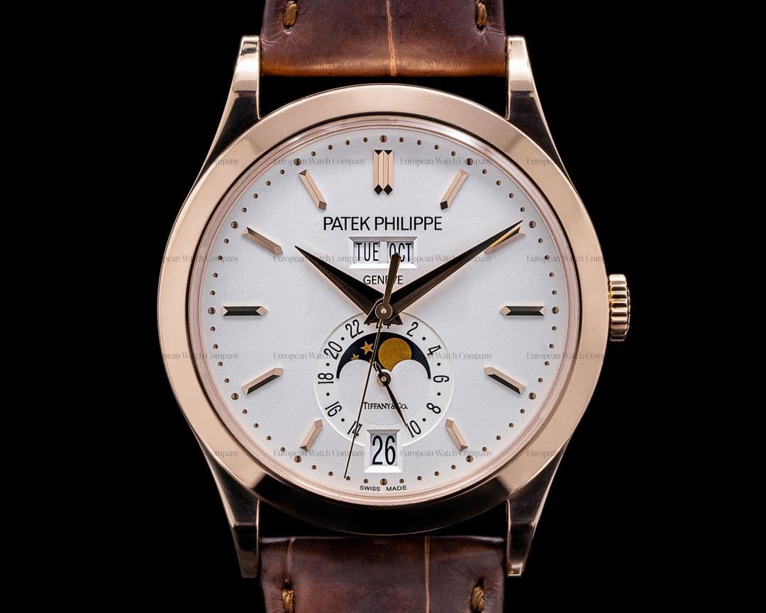 Patek Philippe Annual Calendar 5396R
"Tiffany & Co" Rose Gold Silver Dial