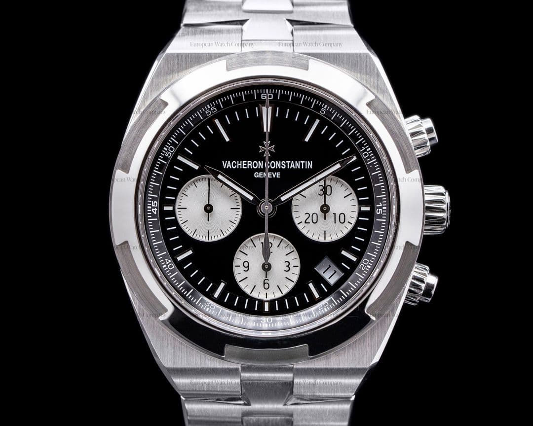Vacheron Constantin Overseas 5500V/110A Chronograph Black Panda Dial SS / SS