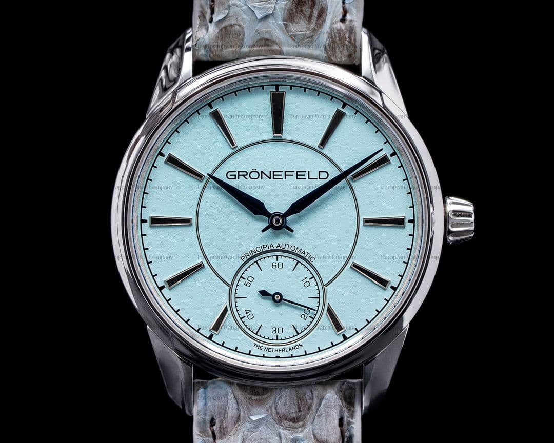 Gronefeld 1941 Principia Automatic Steel Turquoise Dial 2021 UNWORN
