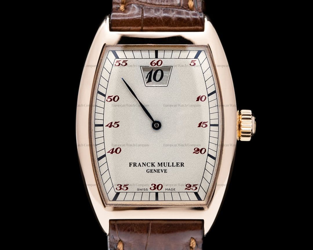 Franck Muller Jump Hour Guilloche Dial 18k Rose Gold