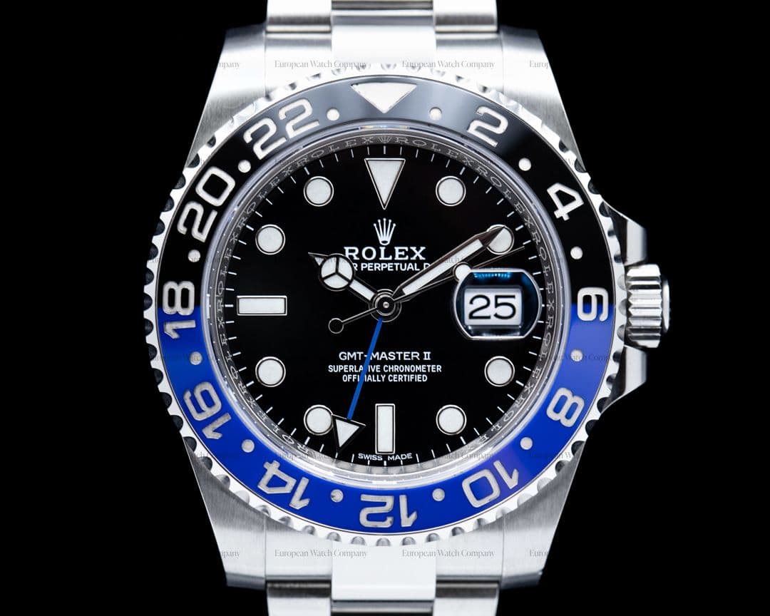 Rolex GMT Master II 116710 Ceramic "Batman" SS Oyster Bracelet