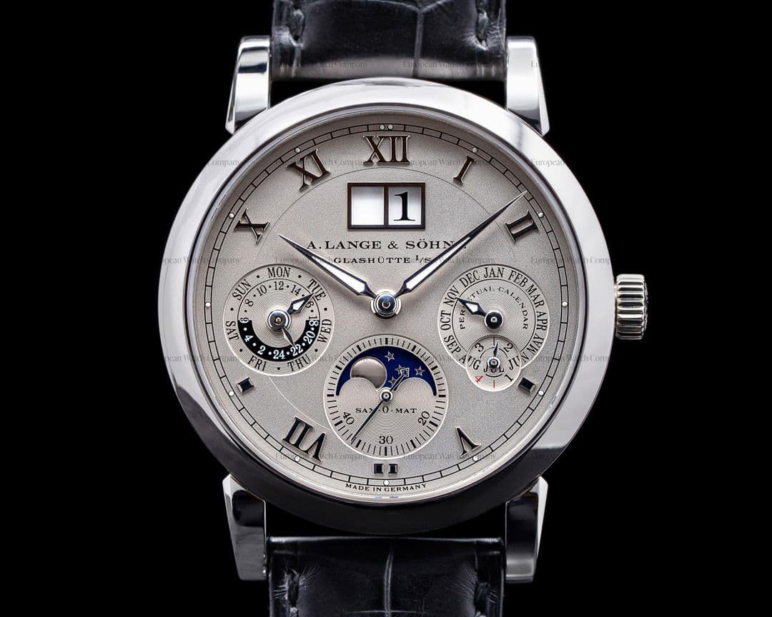A. Lange and Sohne Langematik Perpetual Platinum 310.025 FULL SET