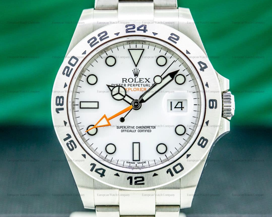 Rolex Explorer II 216570 White Dial SS UNWORN STICKERED 2020