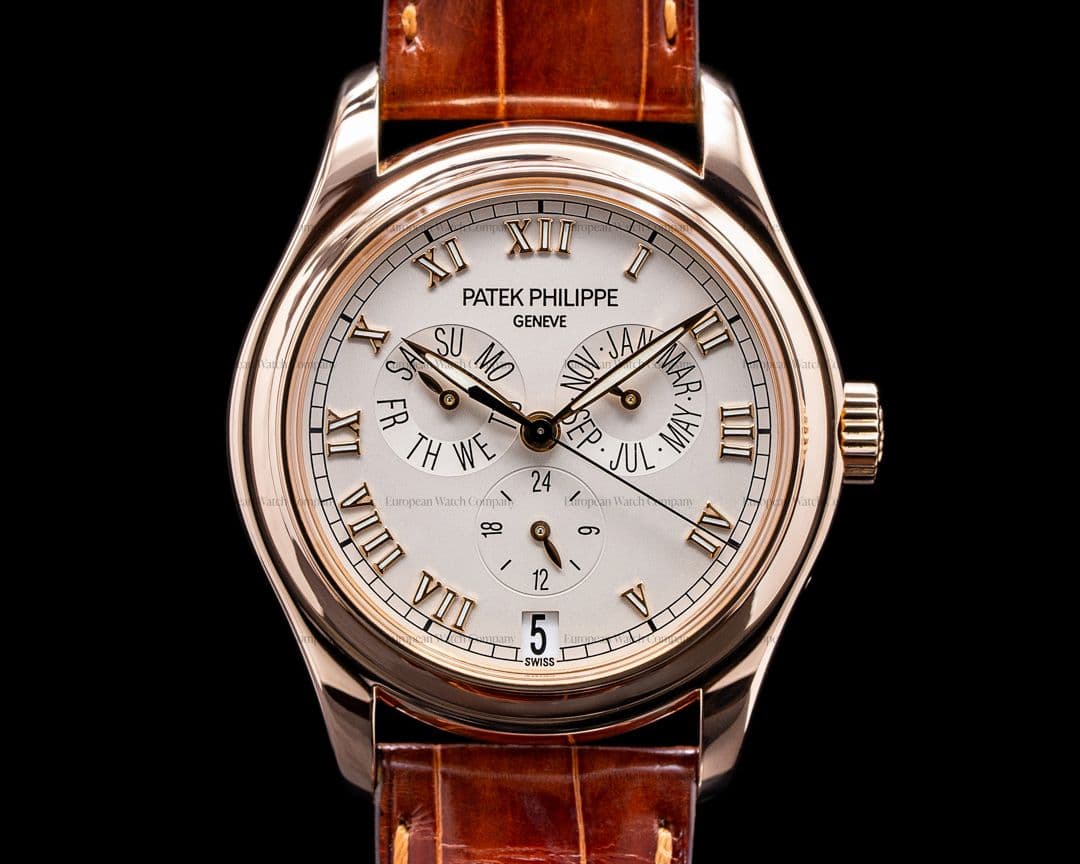 Patek Philippe Annual Calendar 5035R 18K Rose Gold Silver Dial 