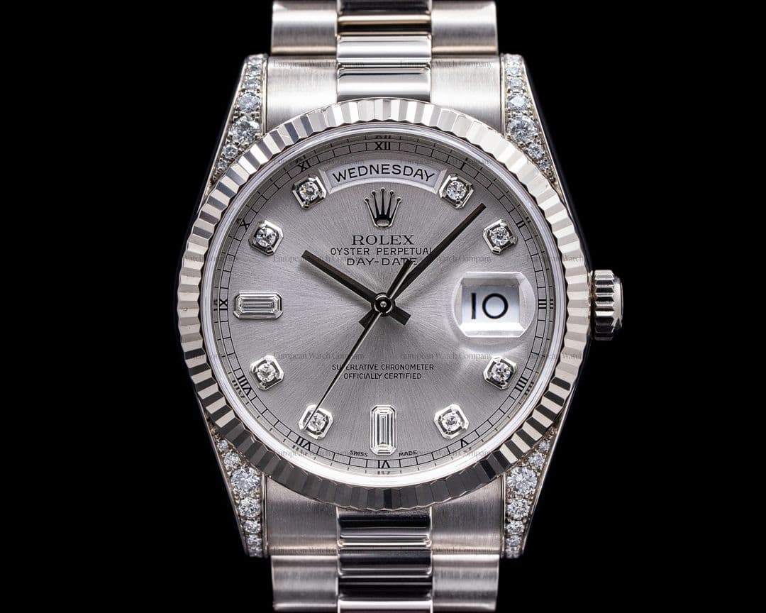 Rolex Day Date President 118339 White Gold Diamond Dial