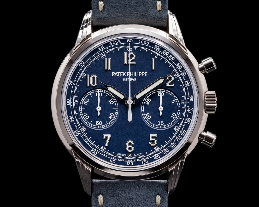 Patek Philippe Chronograph 5172G 18K White Gold Blue Dial 
