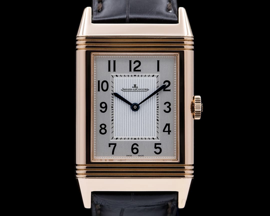Jaeger LeCoultre Grande Reverso Ultra Thin Rose Gold / Alligator 