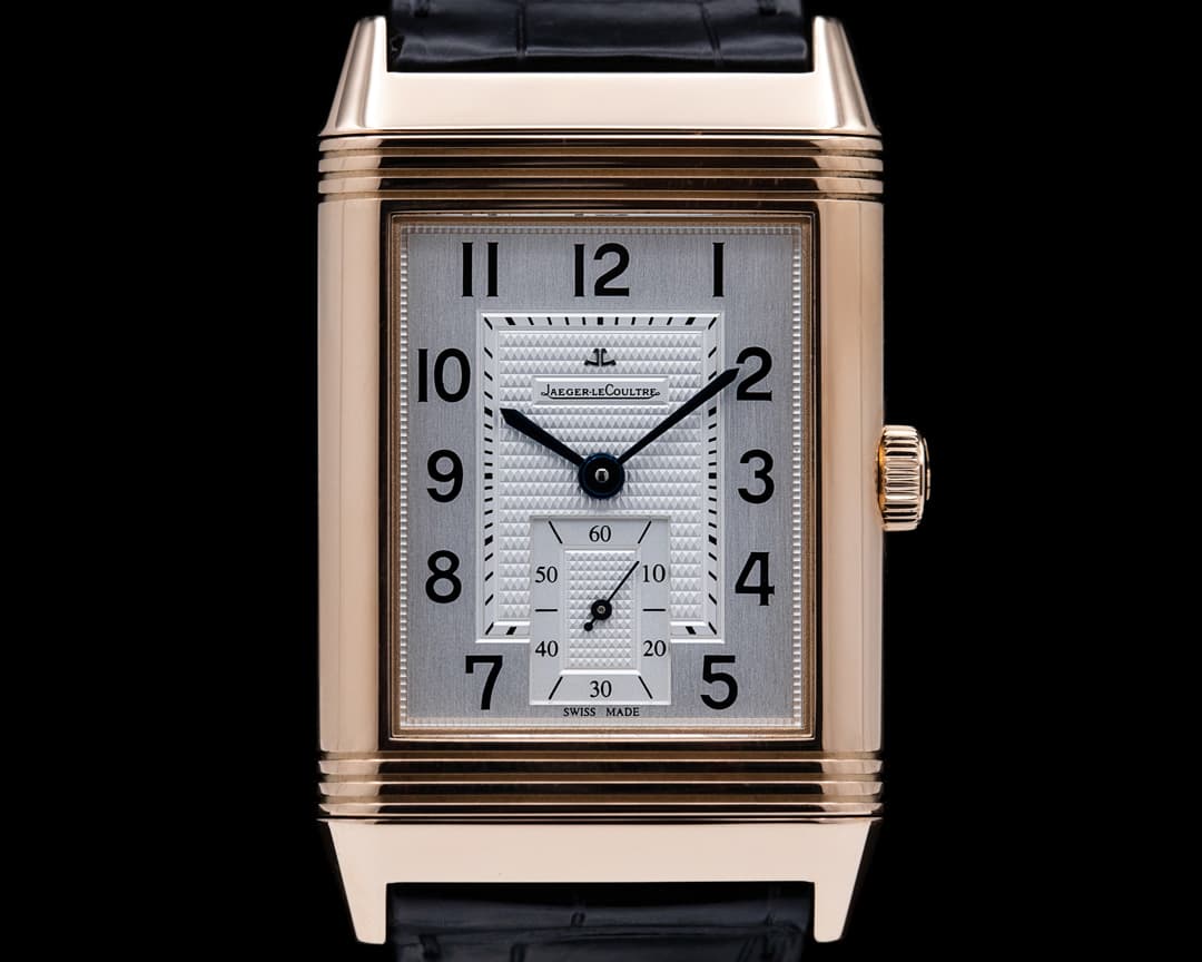 Jaeger LeCoultre Grande Reverso 976 Rose Gold / Silver Dial