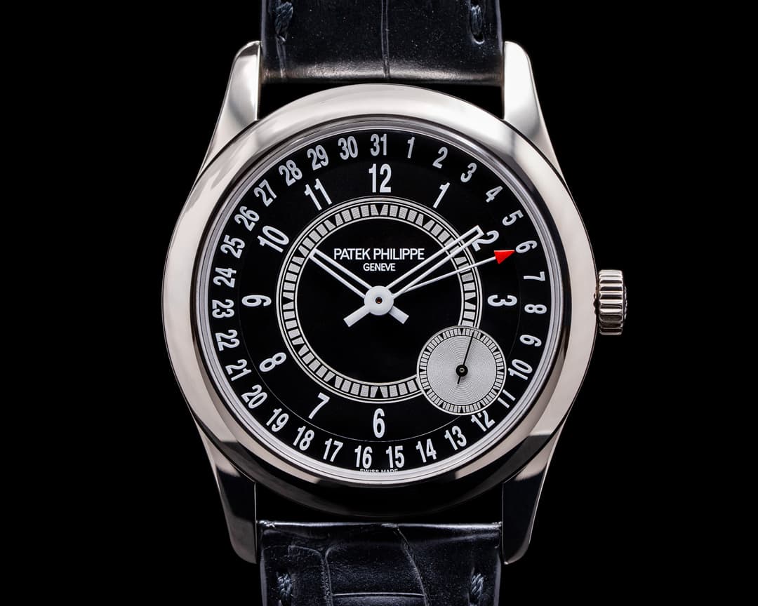 Patek Philippe Calatrava 6006G Black Dial 18K White Gold / Deployant 2020