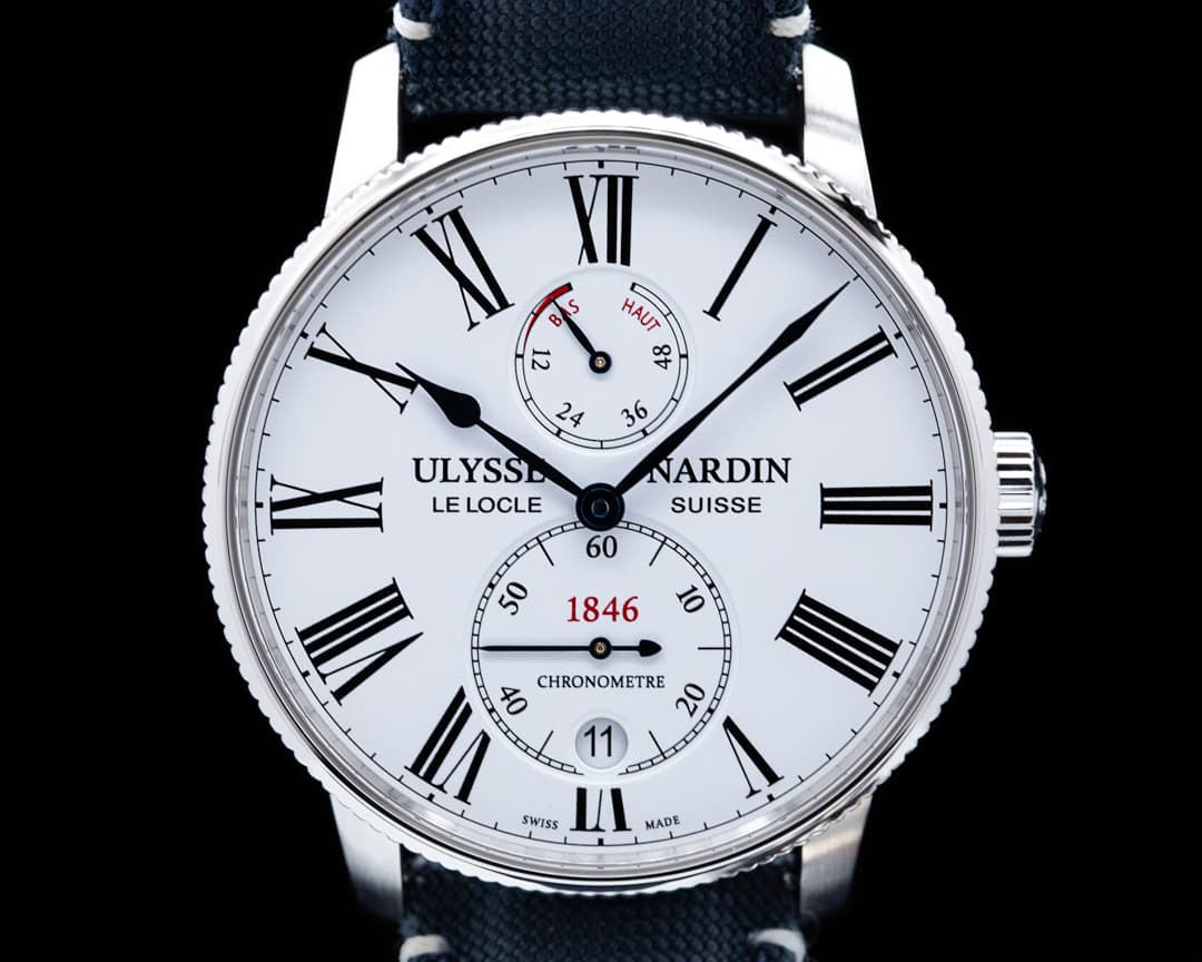 Ulysse Nardin Marine Chronometer Torpilleur White Dial SS 