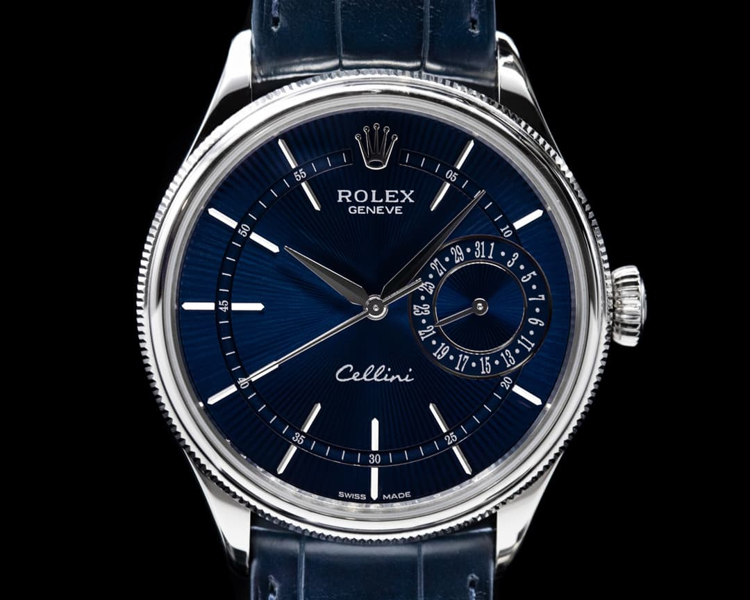 Rolex Cellini Date Blue Dial 18K White Gold 2020