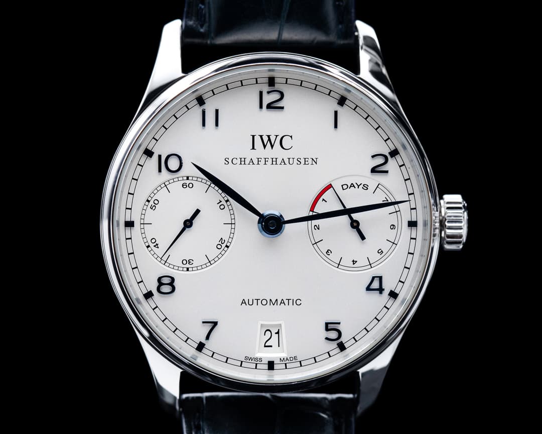 IWC Portuguese 7 Day SS / Blue Numerals 