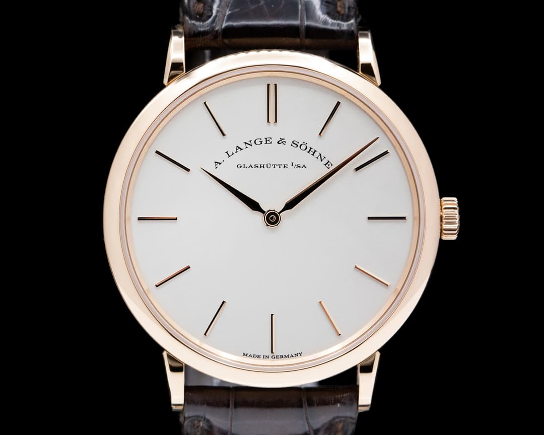 A. Lange and Sohne Saxonia Thin 37mm Manual Wind 18K Rose Gold