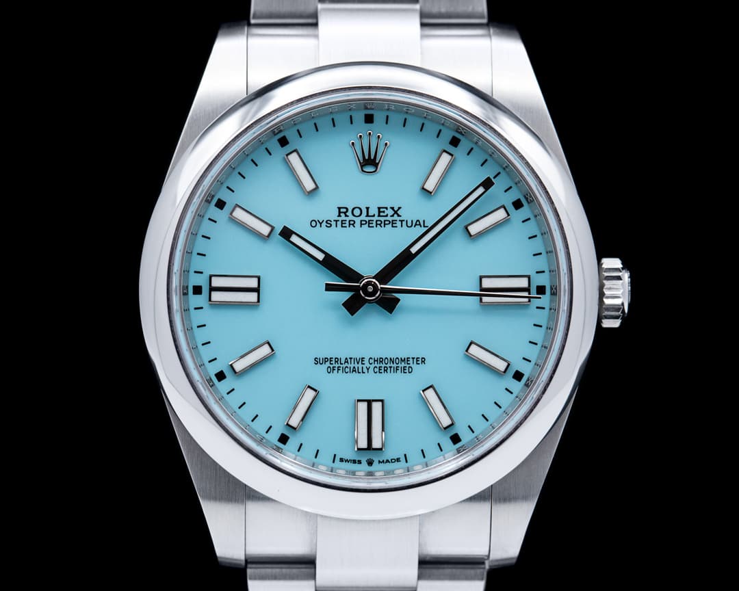 Rolex Oyster Perpetual 124300 41mm SS / Turquoise Blue Dial 2020 