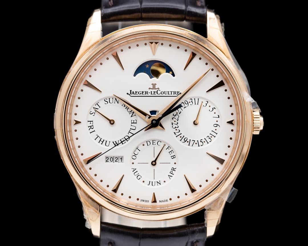 Jaeger LeCoultre Master Ultra Thin Perpetual Calendar Rose Gold / Cream Dial UNWORN