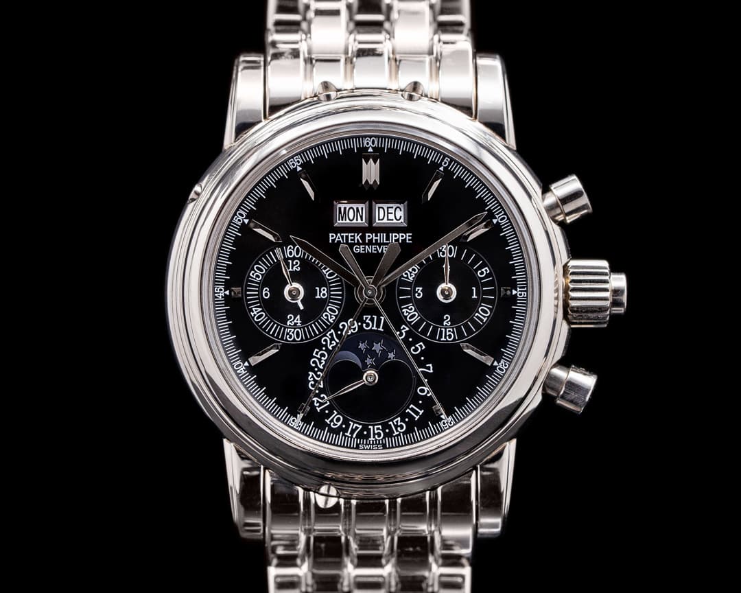 Patek Philippe 5004G Black Dial / 18K Bracelet RARE SPECIAL ORDER 