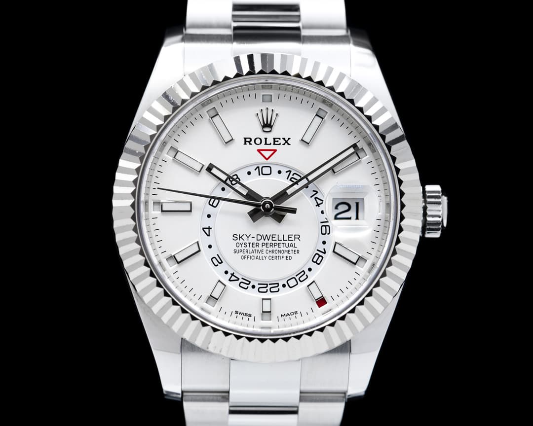 Rolex Sky Dweller 326934 Steel White Dial 