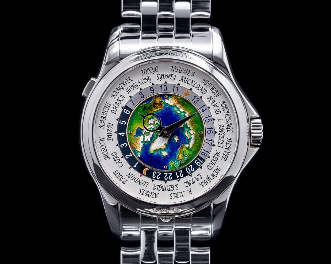Patek Philippe World Time 5131P Enamel Dial Platinum DISCONTINUED 2019