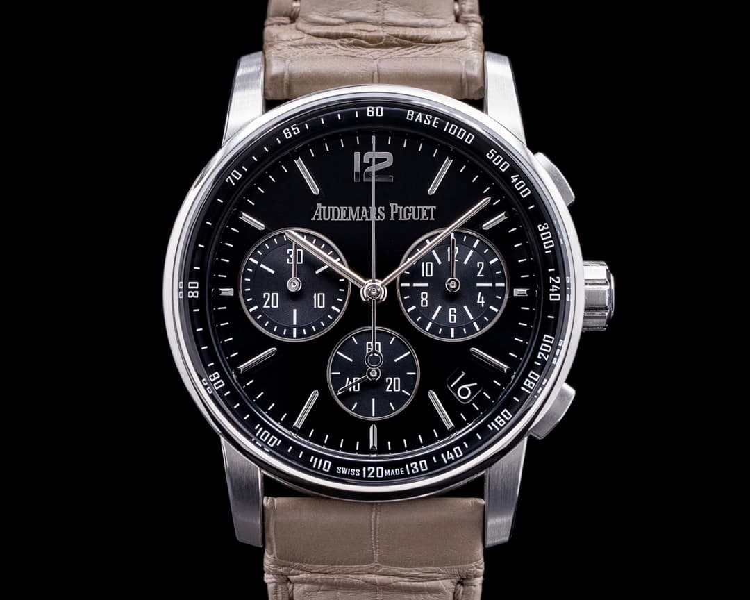 Audemars Piguet Code 11:59 Chronograph Black Dial White Gold