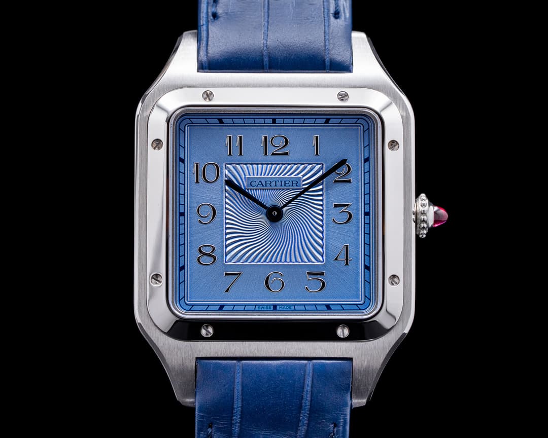 Cartier Santos-Dumont "Precious Set" Limited Platinum / Matching Ciffs UNWORN
