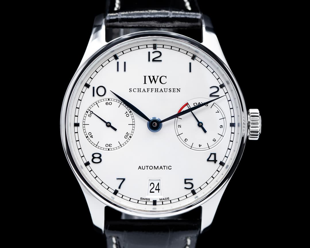 IWC Portuguese 7 Day SS / Blue Numerals 