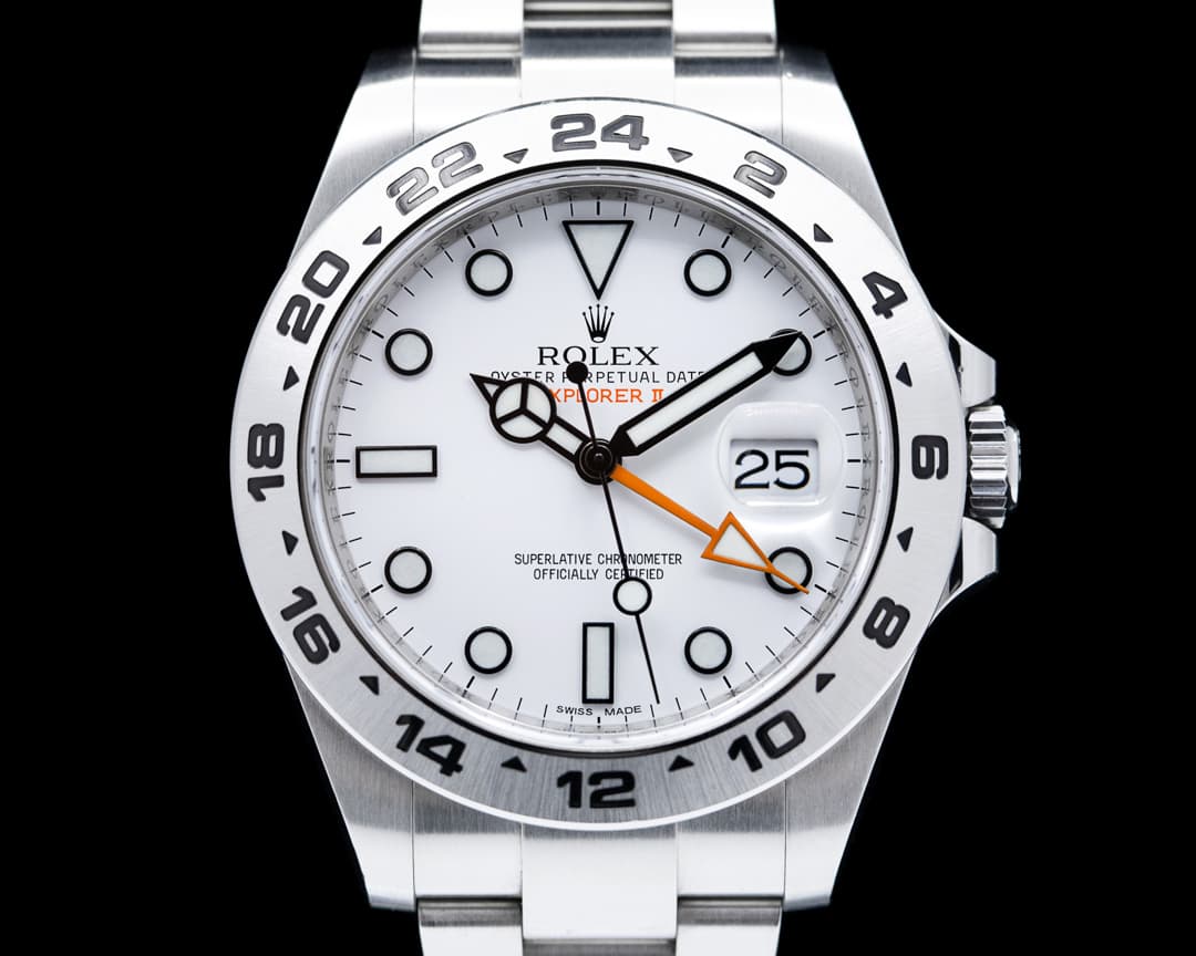 Rolex Explorer II 216570 White Dial SS 
