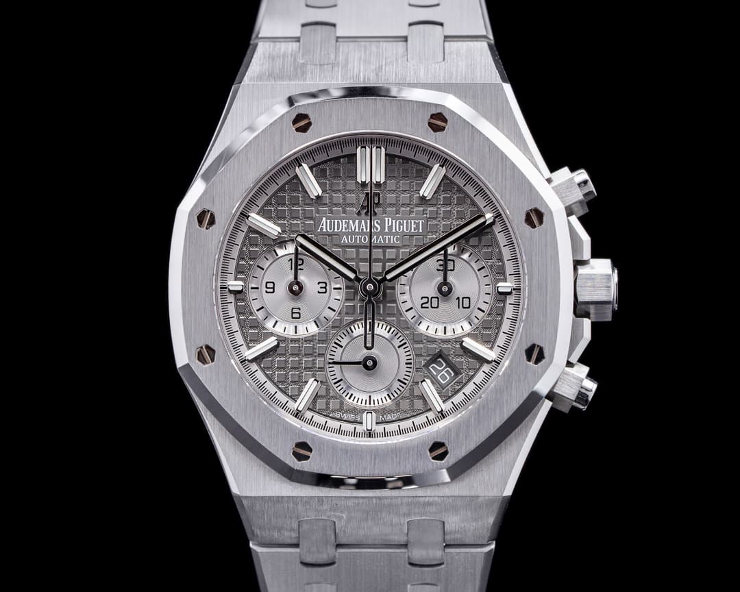 Audemars Piguet Royal Oak Chronograph Ruthenium Dial SS 38MM 