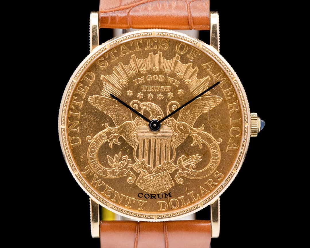 Corum United States $20 Double Eagle Coin 1897 YG Manual Winding 