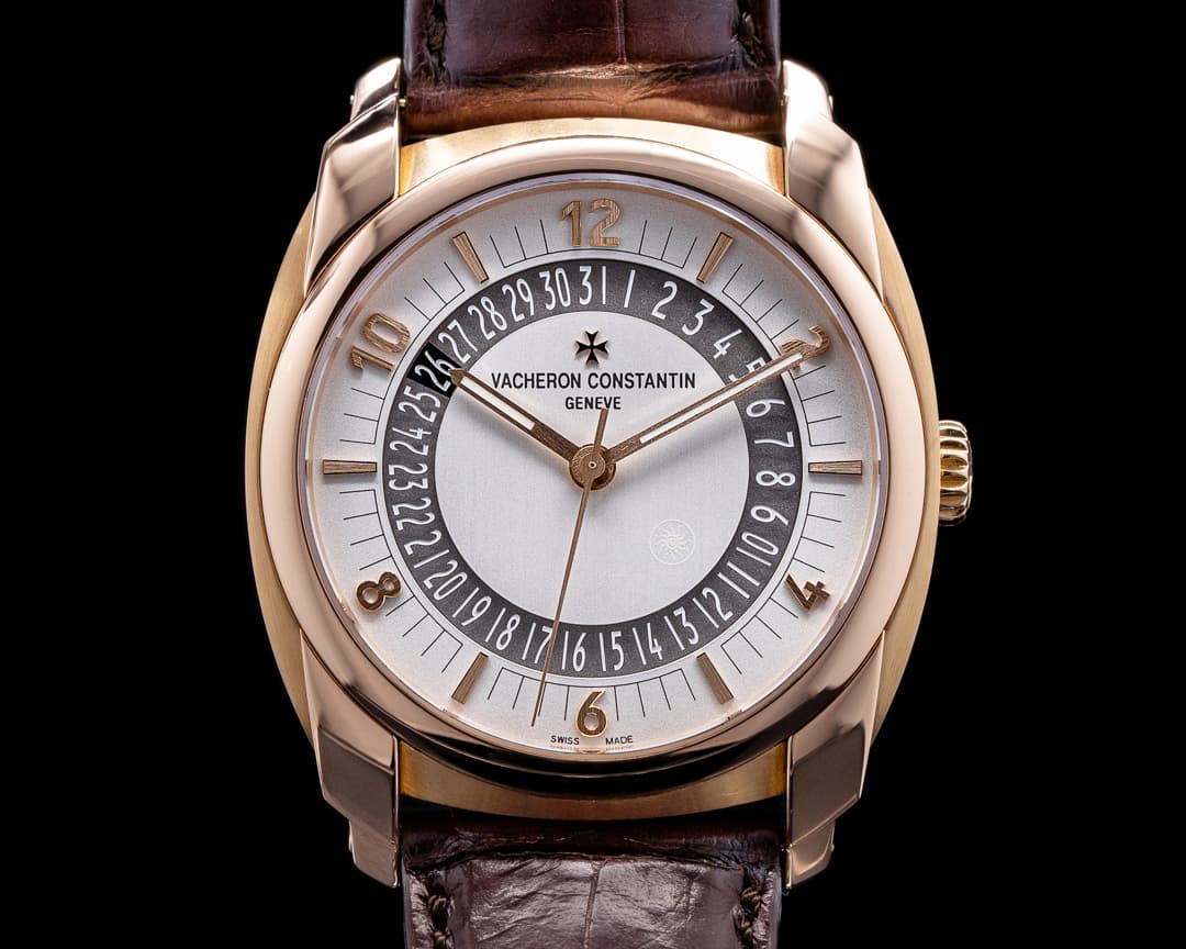 Vacheron Constantin Quai de L'ile Automatic Rose Gold Silver Dial 