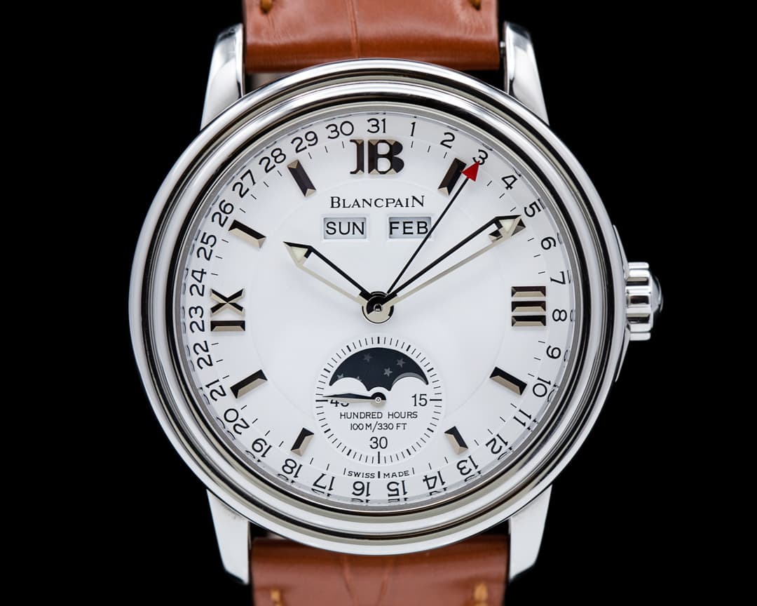 Blancpain Triple Date Moon White Dial Steel