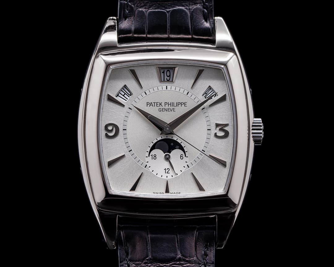 Patek Philippe Gondolo Calendario 5135G 18K White Gold Silver Dial 
