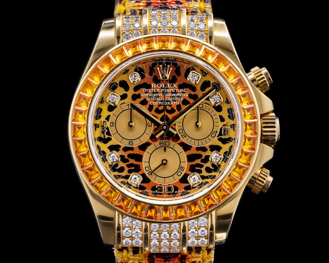 Rolex Cosmograph Daytona 116598 SACO "LEOPARD" 18K FULL SET WOW