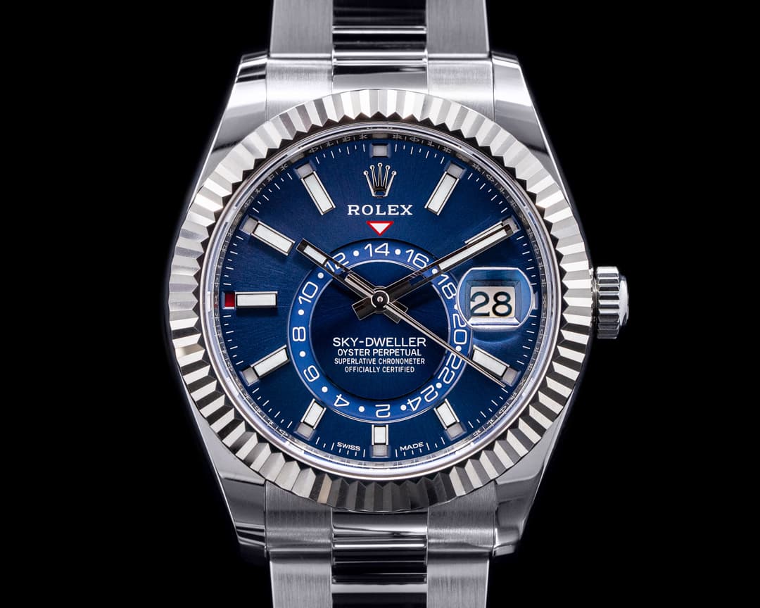 Rolex Sky Dweller Steel Blue SS / SS 