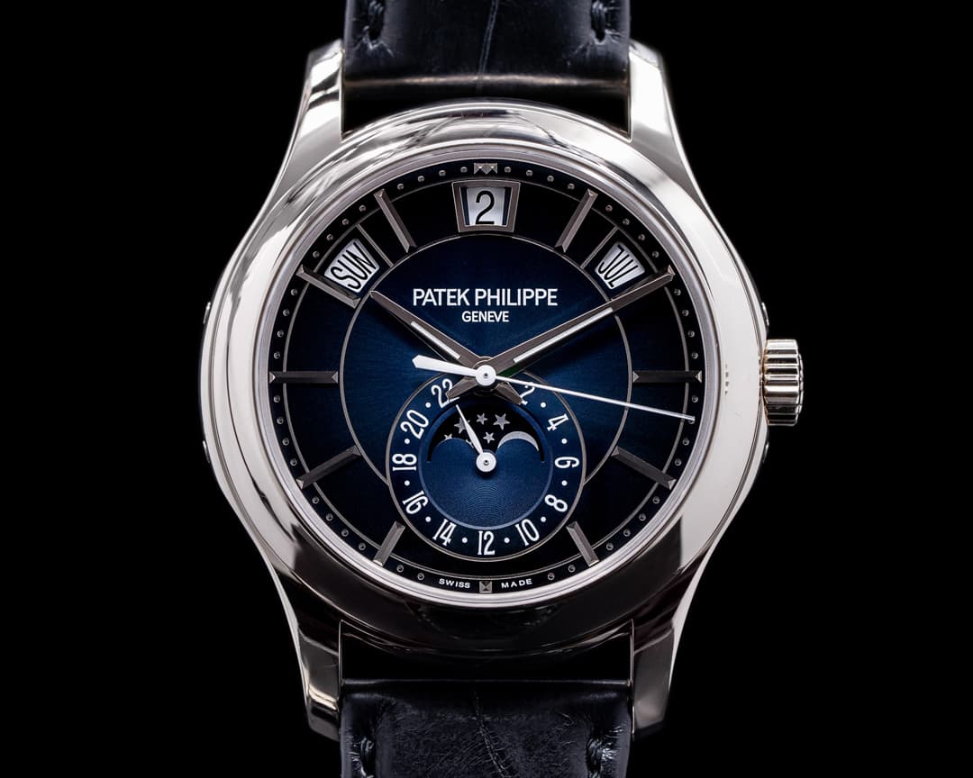 Patek Philippe Annual Calendar 5205G Blue Dial 18K White Gold 
