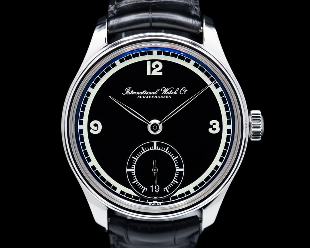 IWC Portuguese Hand Wound Eight Days SS / Black Dial 75th Anniversary