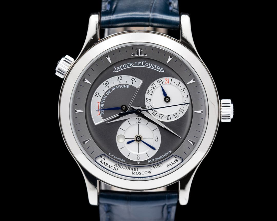 Jaeger LeCoultre Master Geographic 18K White Gold 38MM RARE