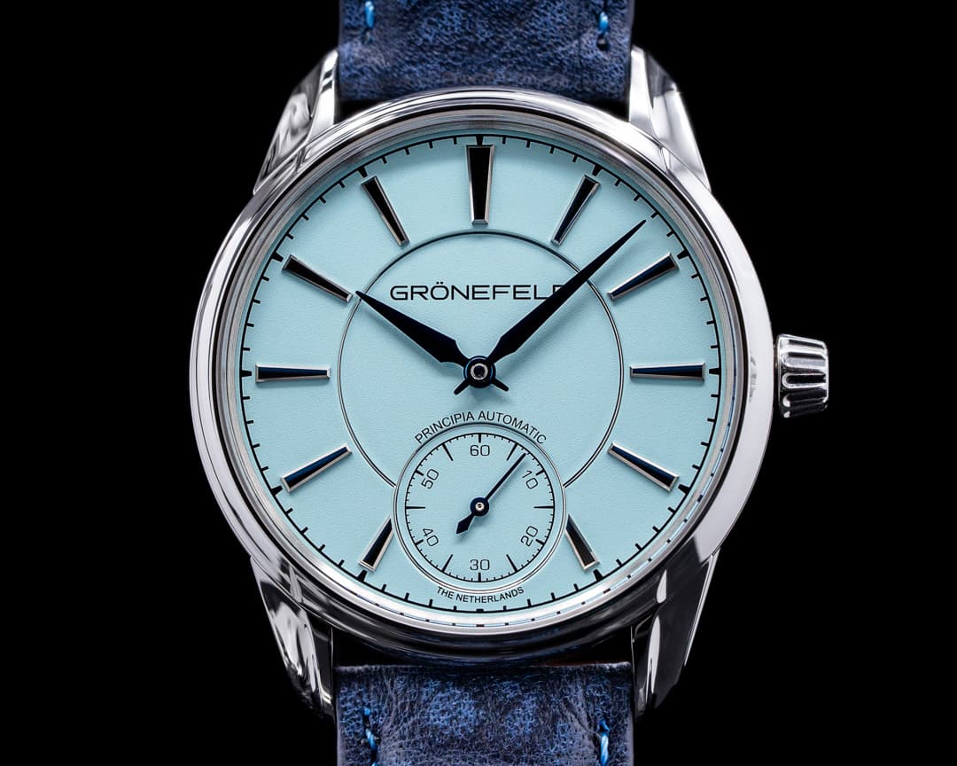 Gronefeld 1941 Principia Automatic Steel Turquoise Dial 2021 UNWORN