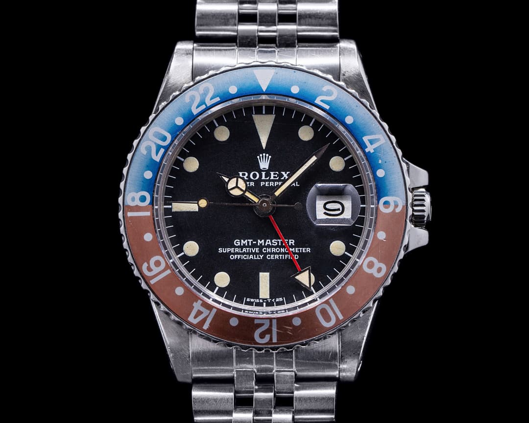 Rolex Vintage GMT Master "Pepsi Bezel" SS Circa 1972