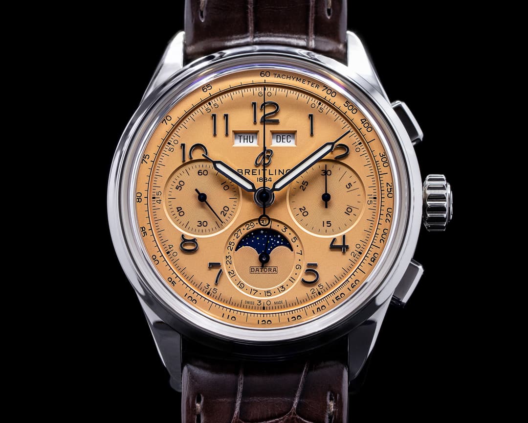 Breitling Premier B25 Datora Salmon Dial 