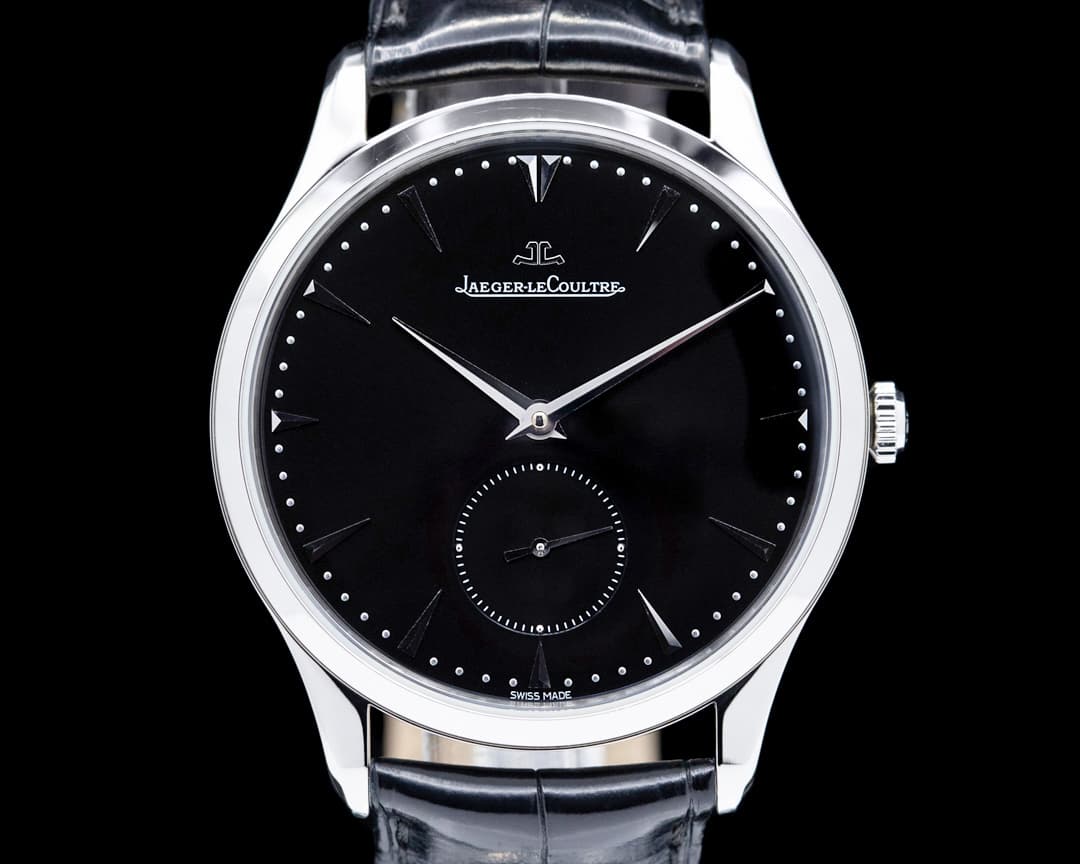 Jaeger LeCoultre Master Grande Ultra Thin Black Dial SS 