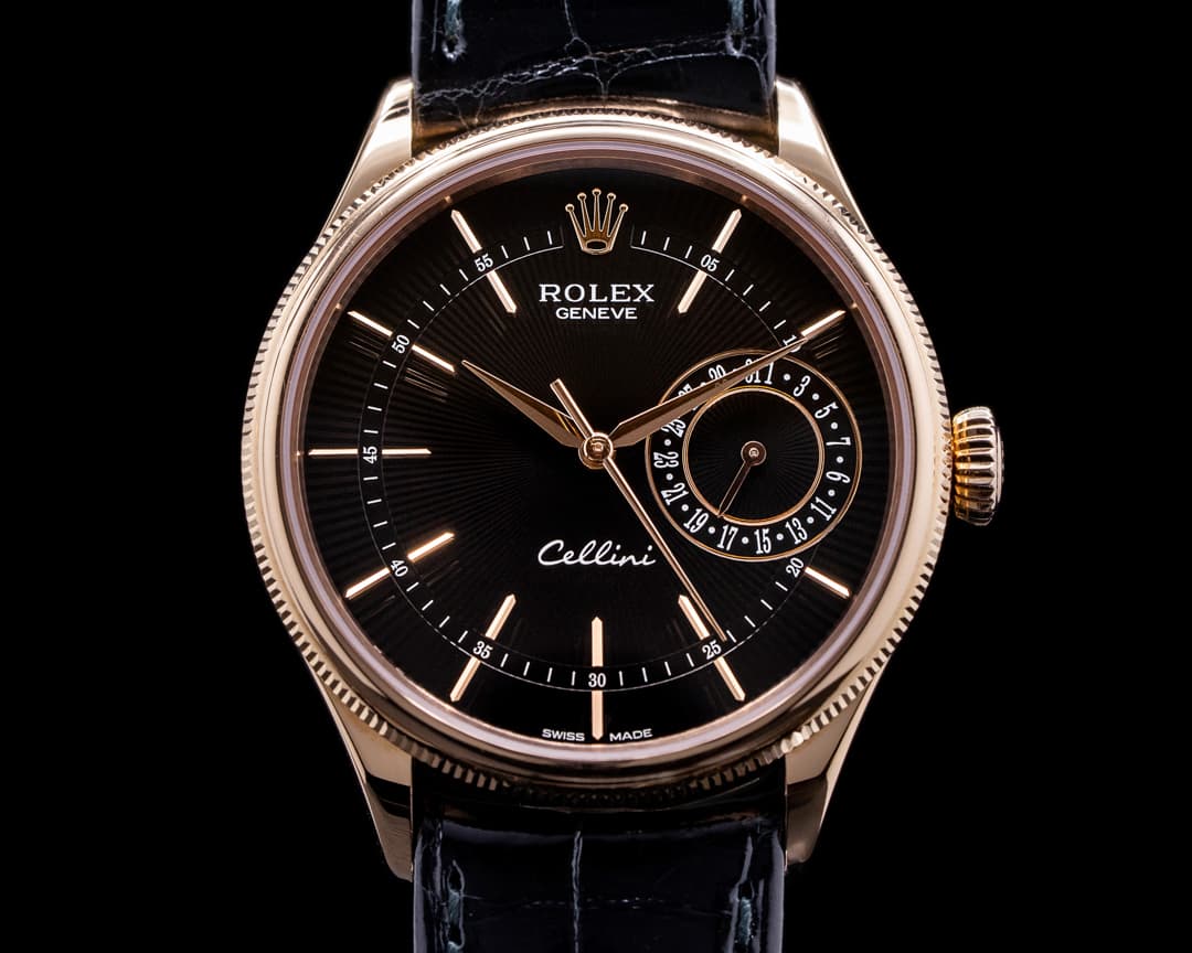 Rolex Cellini Date Black Dial 18K Rose Gold 2020