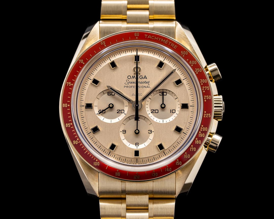 Omega Apollo XI 50th Anniversary Speedmaster 18K Yellow Gold 