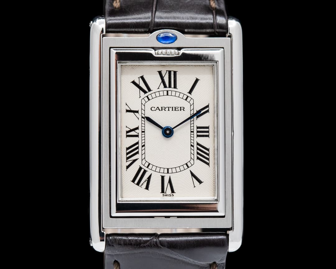 Cartier Tank Basculante Mecanique SS  