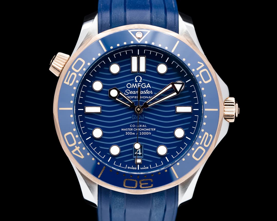 Omega Seamaster Diver 300M Steel and Rose Gold Co-Axial Master Chronometer