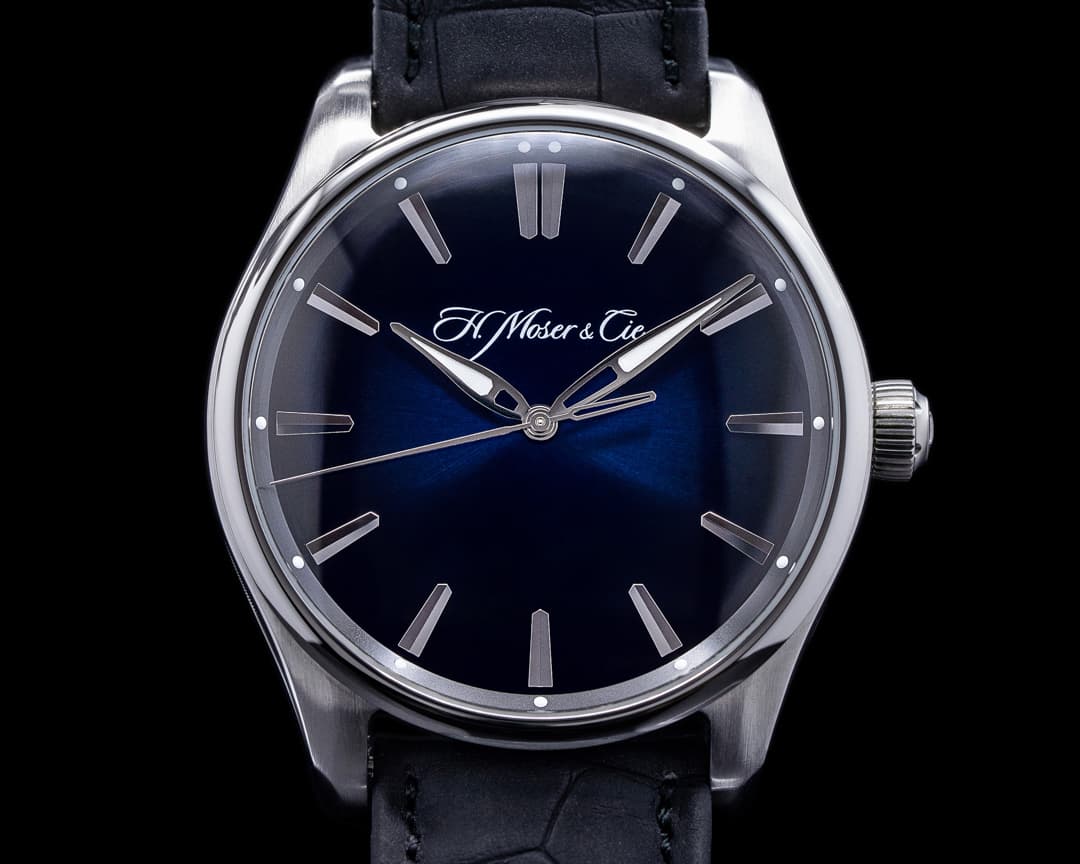 H. Moser & Cie. Pioneer Centre Seconds SS Blue Fume Dial