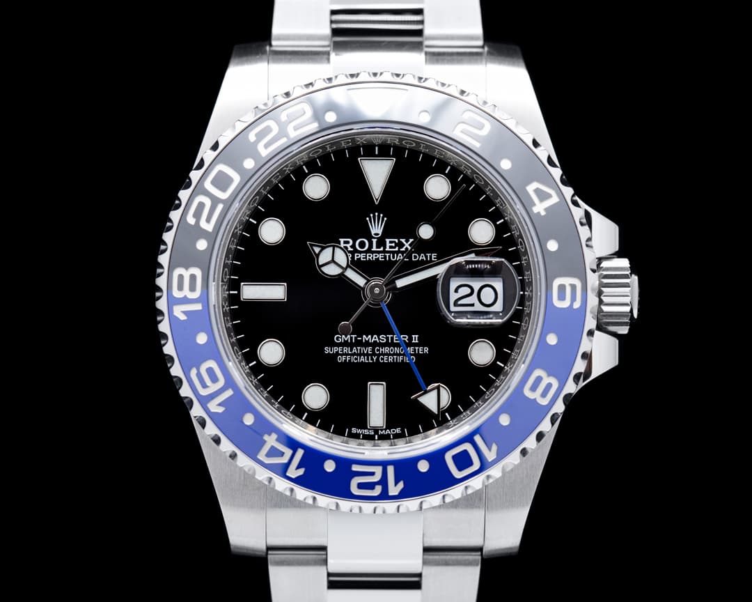 Rolex GMT Master II 116710 Ceramic "Batman" SS Oyster Bracelet