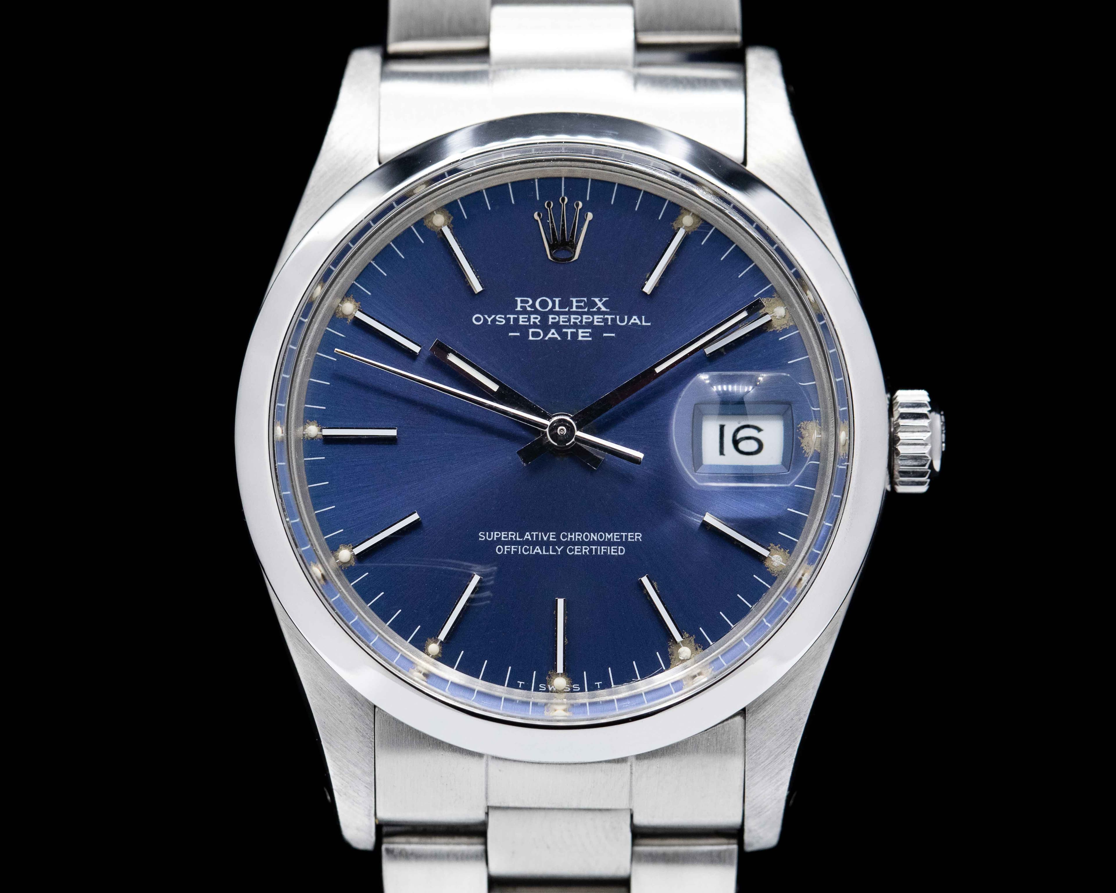 Rolex Oyster Date SS/SS Blue Dial 1987