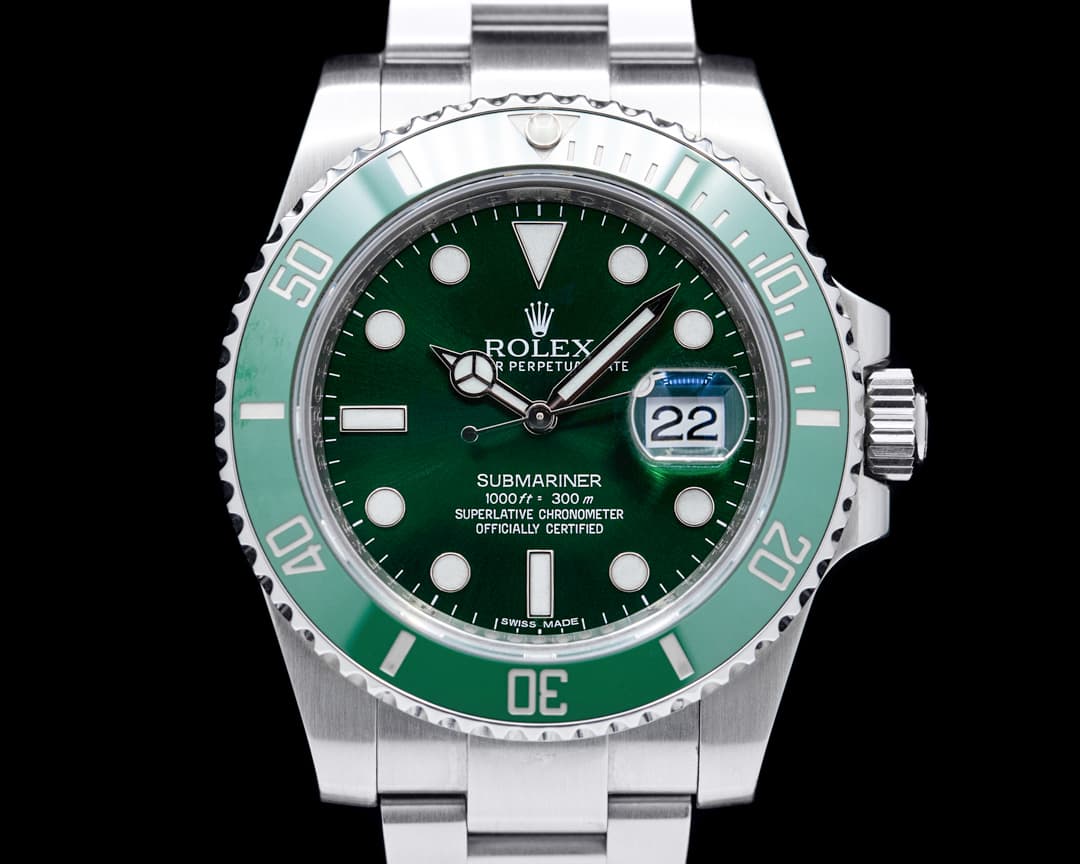 Rolex Submariner 116610LV "Hulk" Green Ceramic Bezel Green Dial SS